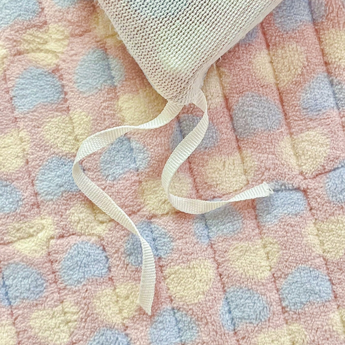 91家纺网 家纺一手货源 找家纺 尚美 2025新款豆豆绒高克重床盖被套四件套 甜心