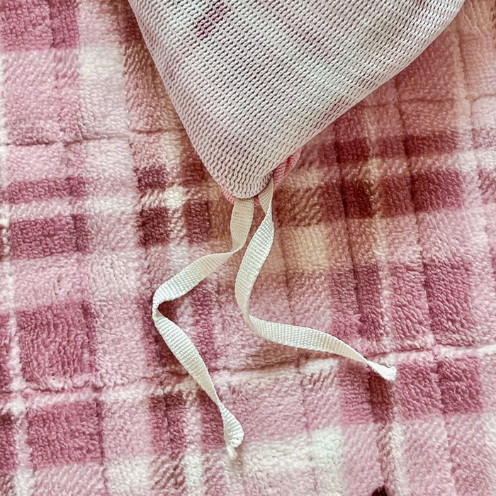 91家纺网 家纺一手货源 找家纺 尚美 2025新款豆豆绒高克重床盖被套四件套 樱桃格