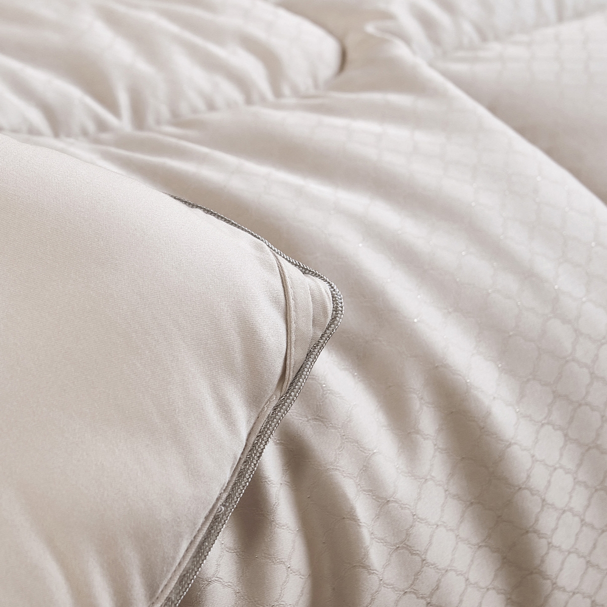 91家纺网 家纺一手货源 找家纺 CINNY馨宜 2025新款银离子抗菌蚕丝大豆春秋被冬被被子被芯 银色