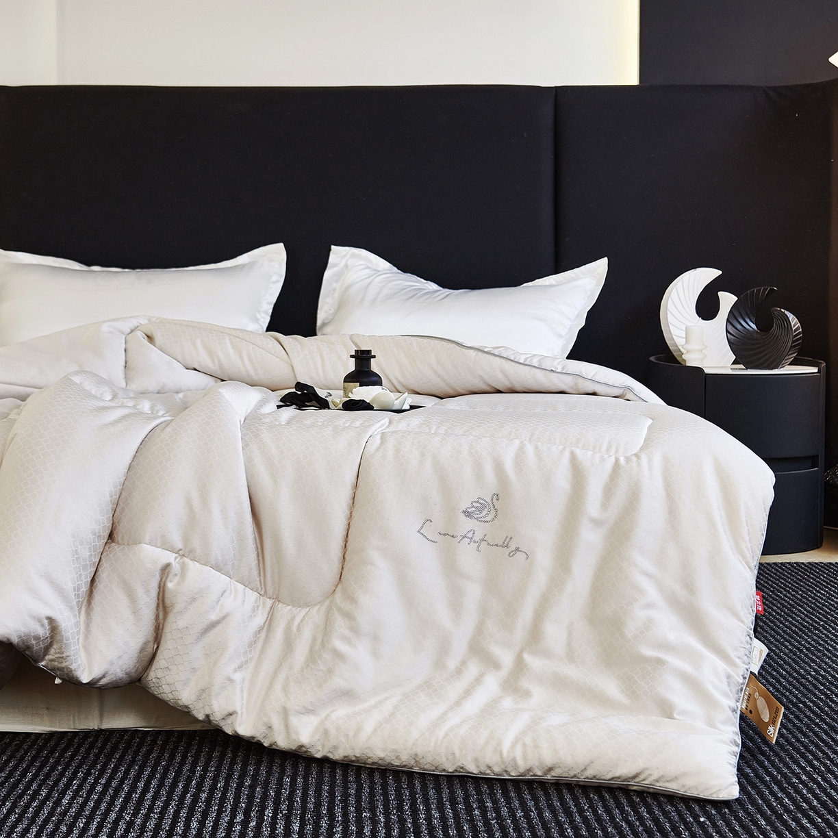 CINNY馨宜 2025新款银离子抗菌蚕丝大豆春秋被冬被被子被芯 银色