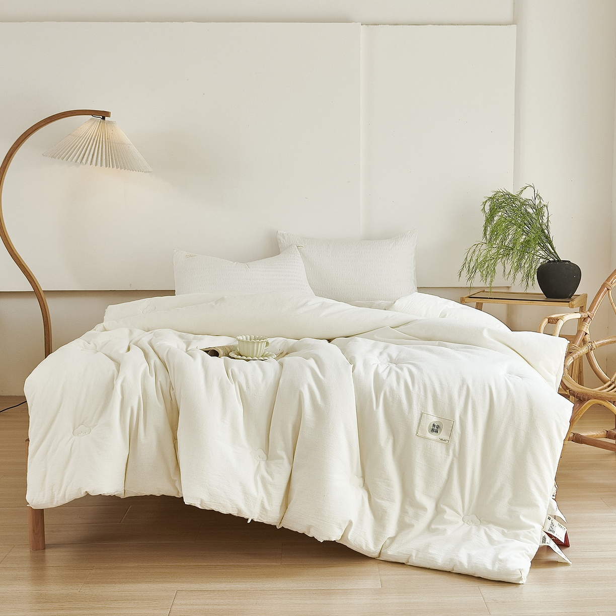 91家纺网 家纺一手货源 找家纺 （总）CINNY馨宜 2025新款无染棉麻大豆春秋被冬被被子被芯