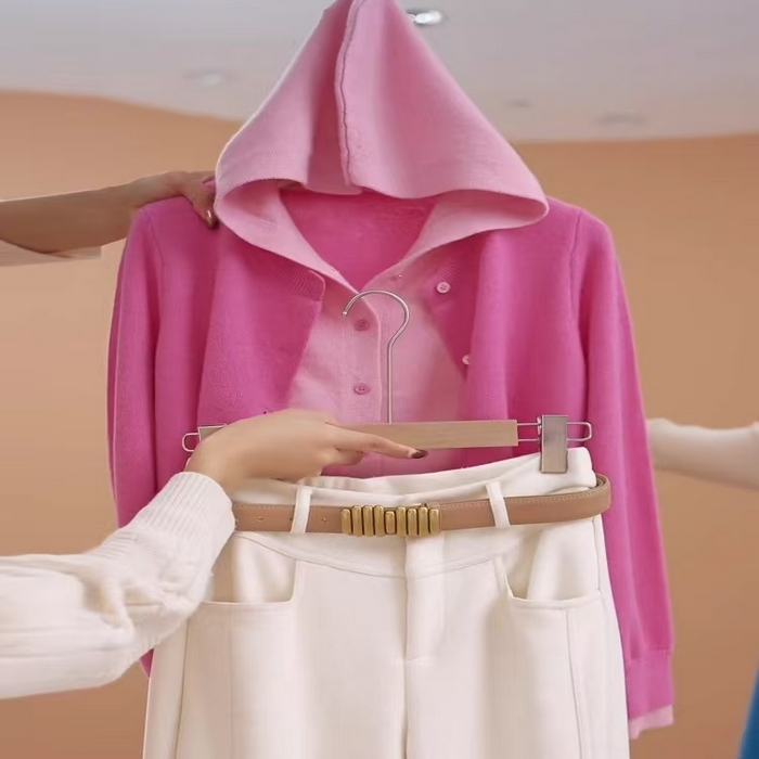 91家纺网 家纺一手货源 找家纺 （总）洛兰沙家居馆 只代发新款假两件撞色针织衫女春秋新款毛衣开衫叠穿设计感百搭长袖上衣