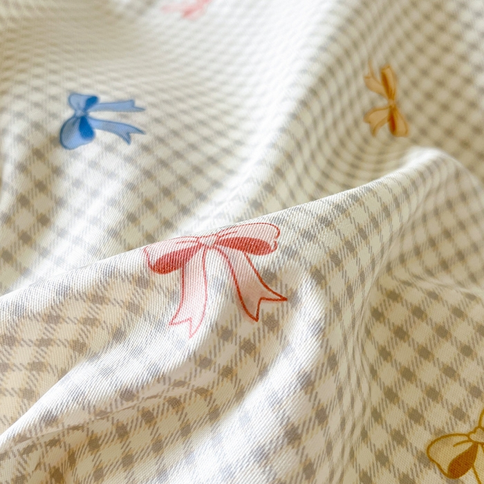 91家纺网 家纺一手货源 找家纺 瑞莱 2025新款秋冬网红款棉加绒四件套 简约蝴蝶结