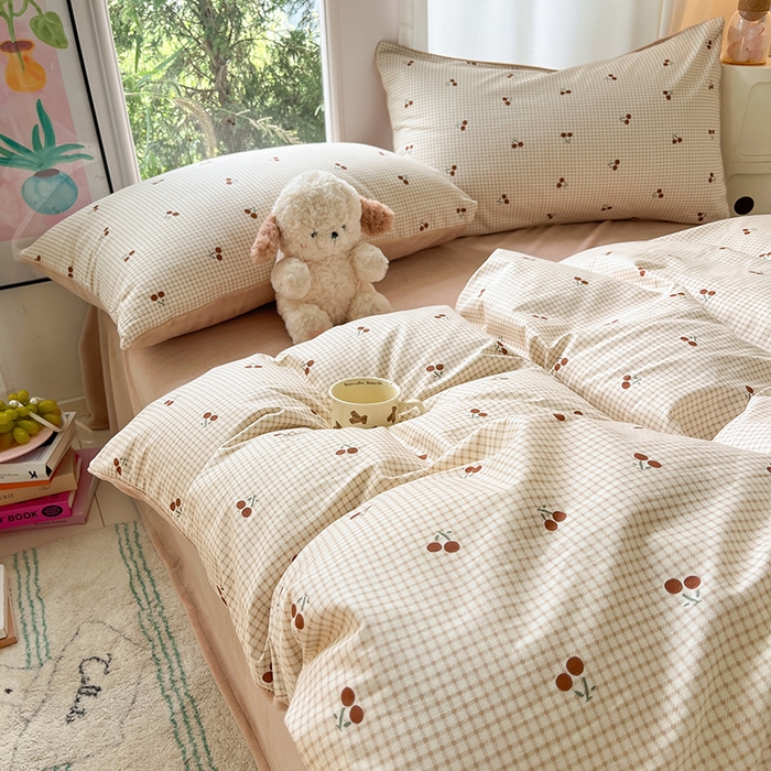 91家纺网 家纺一手货源 找家纺 瑞莱 2025新款秋冬网红款棉加绒四件套 棉绒樱姿