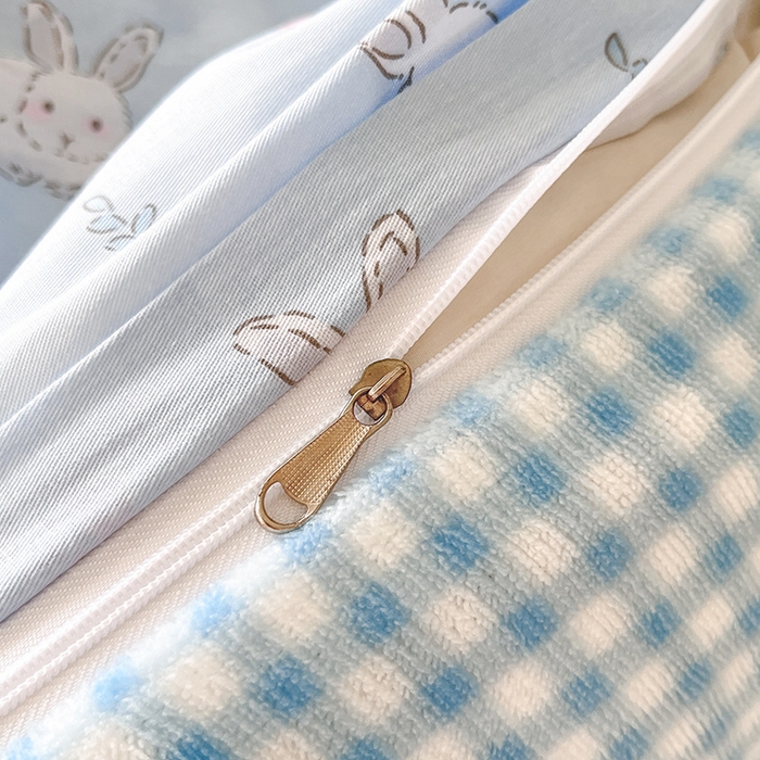 91家纺网 家纺一手货源 找家纺 瑞莱 2025新款秋冬网红款棉加绒四件套 玉兔仙子