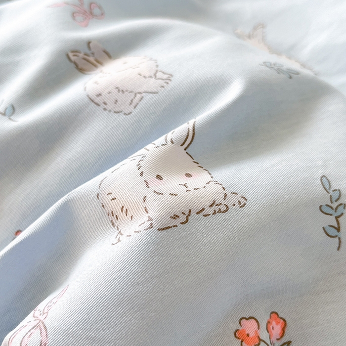 91家纺网 家纺一手货源 找家纺 瑞莱 2025新款秋冬网红款棉加绒四件套 玉兔仙子