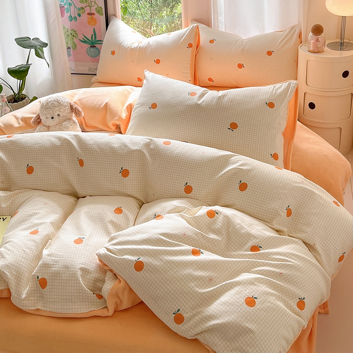 91家纺网 家纺一手货源 找家纺 （总）瑞莱 2025新款秋冬网红款棉加绒四件套