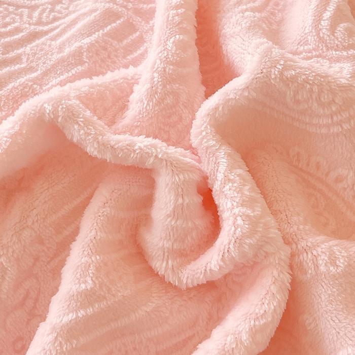 91家纺网 家纺一手货源 找家纺 乐蔻家纺 2025新款欧式烂花牛奶绒四件套-艾拉 艾拉-嫩粉