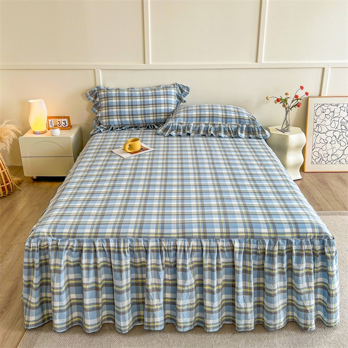 （总）糯米猪家纺 2024新款全棉水洗棉床裙