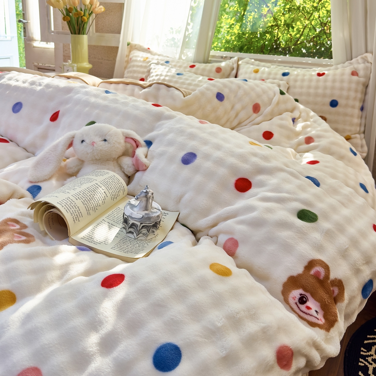 91家纺网 家纺一手货源 找家纺 （总）梦莱斯 2025秋冬新款高克重牛奶绒四件套