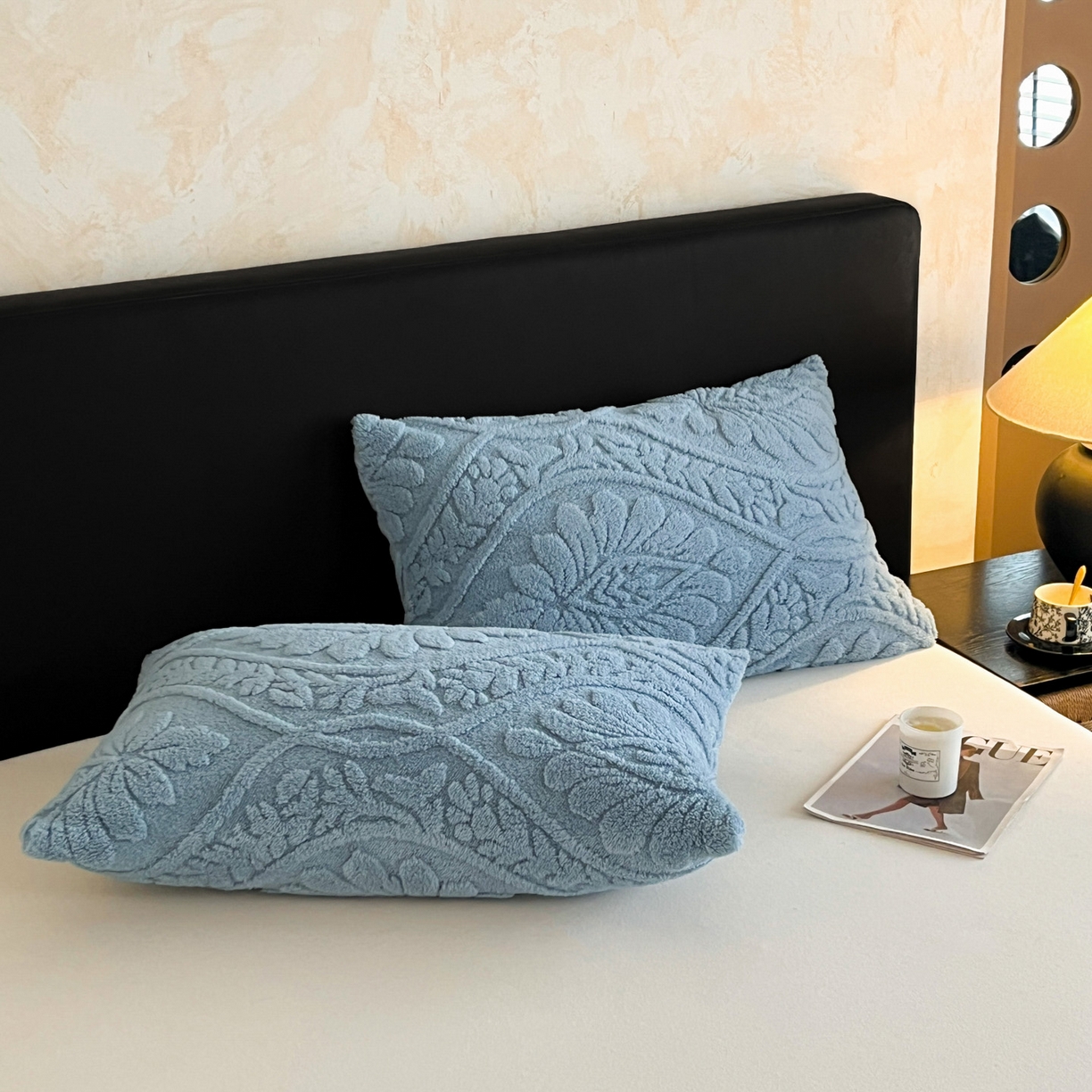 91家纺网 家纺一手货源 找家纺 莱家富 2026新款塔芙绒舒棉绒单层毯-繁花系列（可供跨境外贸抽空压缩爆款首选） 繁花-午夜蓝