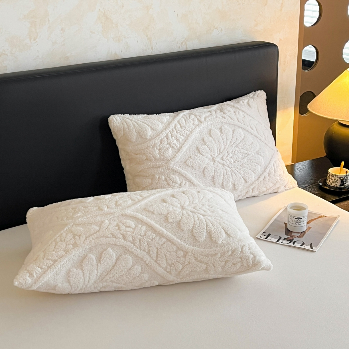 91家纺网 家纺一手货源 找家纺 莱家富 2026新款塔芙绒舒棉绒单层毯-繁花系列（可供跨境外贸抽空压缩爆款首选） 繁花-象牙白