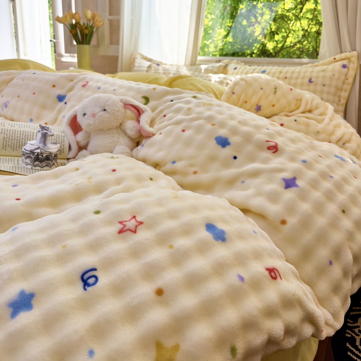 91家纺网 家纺一手货源 找家纺 （总）梦莱斯 2025秋冬新款高克重牛奶绒四件套