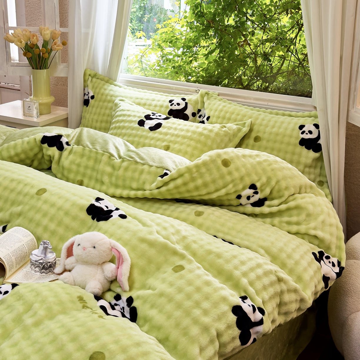 91家纺网 家纺一手货源 找家纺 （总）梦莱斯 2025秋冬新款高克重牛奶绒四件套