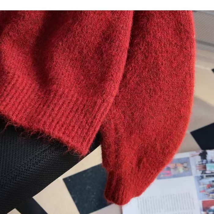 91家纺网 家纺一手货源 找家纺 （总）洛兰沙家居馆 只代发小香风毛衣女春秋慵懒可爱甜美蕾丝圆领针织开衫短款外套温柔上衣