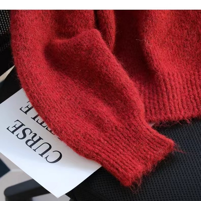 91家纺网 家纺一手货源 找家纺 （总）洛兰沙家居馆 只代发小香风毛衣女春秋慵懒可爱甜美蕾丝圆领针织开衫短款外套温柔上衣