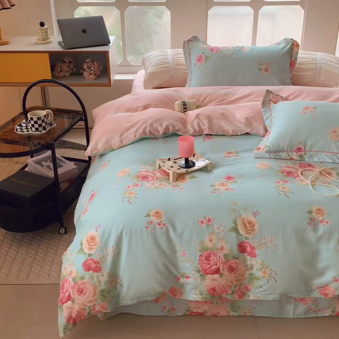 91家纺网 家纺一手货源 找家纺 （总）莱豫家纺 2024新款纯棉四件套-第九波