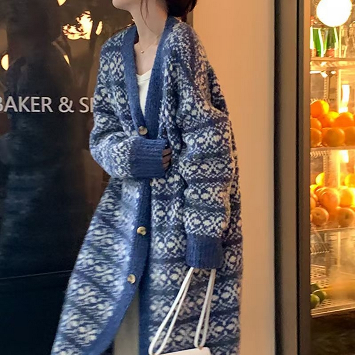 91家纺网 家纺一手货源 找家纺 （总）洛兰沙家居馆 只代发 拉风针织开衫女秋季新款慵懒风长款流苏设计感软糯时尚宽松毛衣女大衣