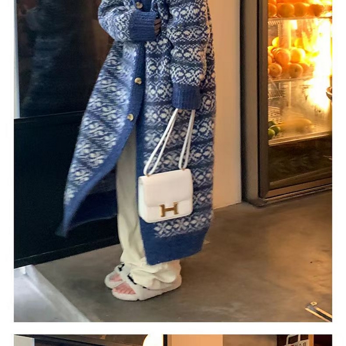 91家纺网 家纺一手货源 找家纺 （总）洛兰沙家居馆 只代发 拉风针织开衫女秋季新款慵懒风长款流苏设计感软糯时尚宽松毛衣女大衣