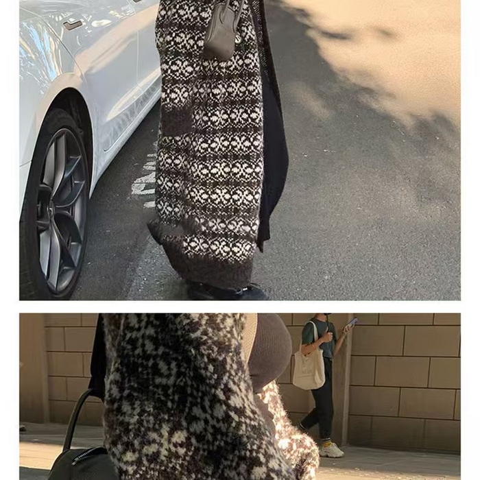 91家纺网 家纺一手货源 找家纺 （总）洛兰沙家居馆 只代发 拉风针织开衫女秋季新款慵懒风长款流苏设计感软糯时尚宽松毛衣女大衣