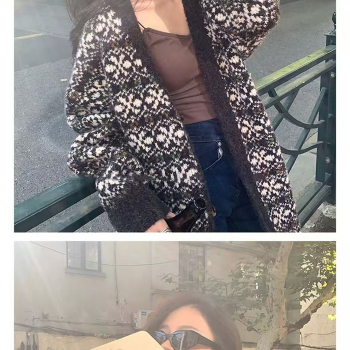 91家纺网 家纺一手货源 找家纺 （总）洛兰沙家居馆 只代发 拉风针织开衫女秋季新款慵懒风长款流苏设计感软糯时尚宽松毛衣女大衣