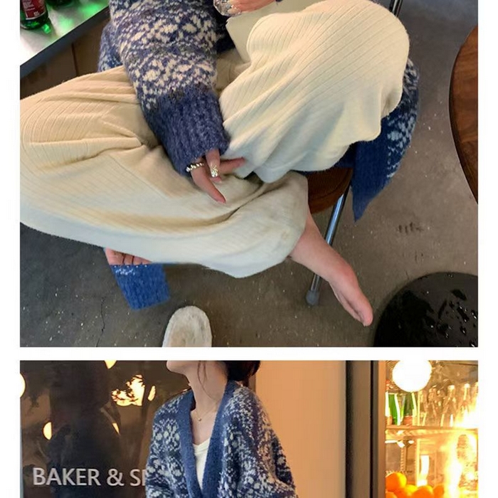 91家纺网 家纺一手货源 找家纺 （总）洛兰沙家居馆 只代发 拉风针织开衫女秋季新款慵懒风长款流苏设计感软糯时尚宽松毛衣女大衣