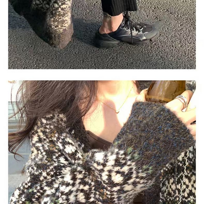 91家纺网 家纺一手货源 找家纺 （总）洛兰沙家居馆 只代发 拉风针织开衫女秋季新款慵懒风长款流苏设计感软糯时尚宽松毛衣女大衣