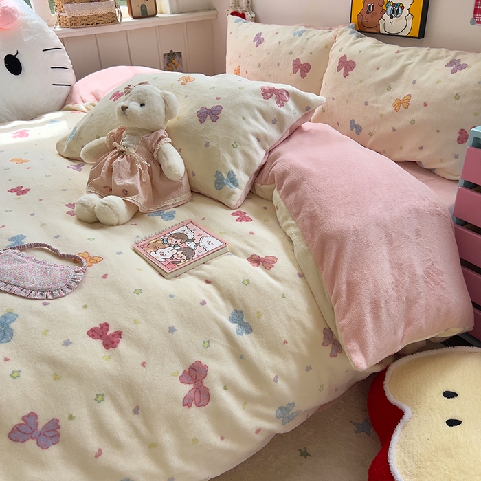 91家纺网 家纺一手货源 找家纺 （总）原素 2025夏季冰丝韩系大花边水洗真丝四件套