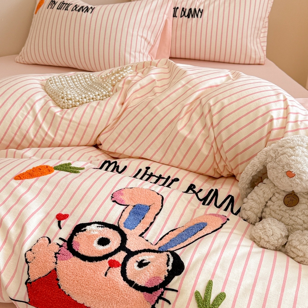 91家纺网 家纺一手货源 找家纺 （总）简宜家居 2025新款全棉磨毛刺绣毛巾绣四件套