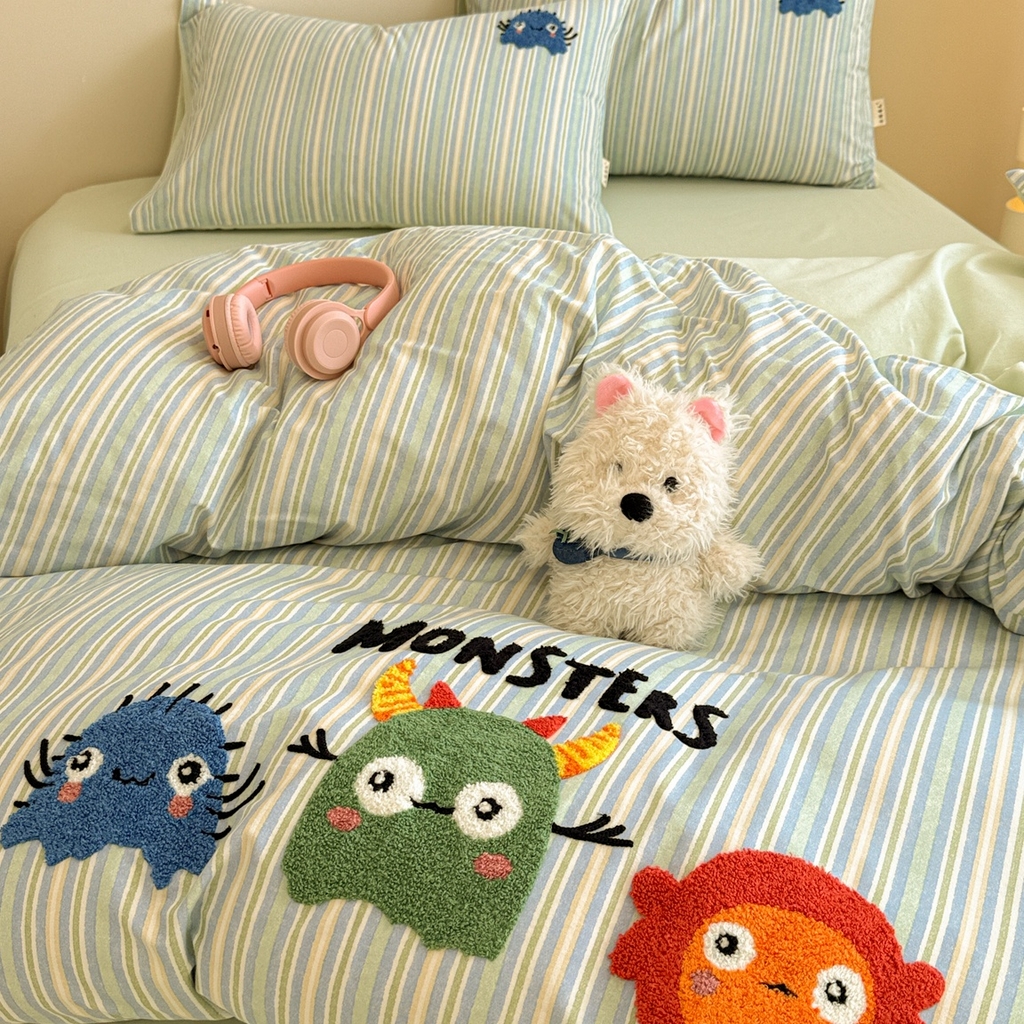 91家纺网 家纺一手货源 找家纺 （总）简宜家居 2025新款全棉磨毛刺绣毛巾绣四件套