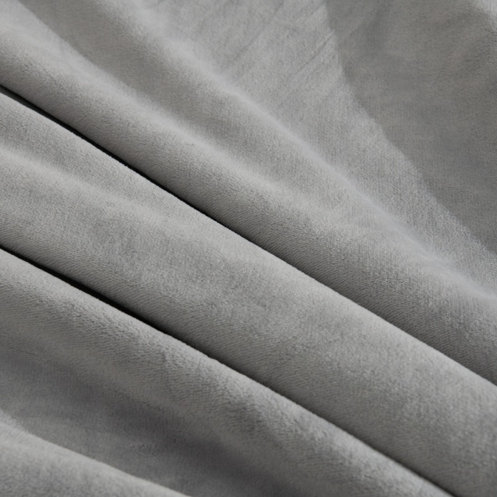 91家纺网 家纺一手货源 找家纺 优家居 2025新款加厚兔毛绒四件套 水波兔-灰