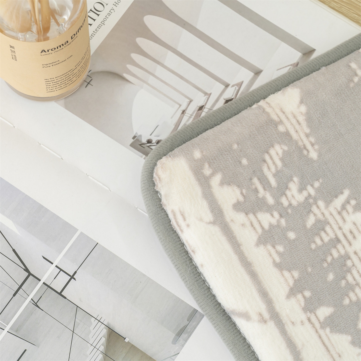 91家纺网 家纺一手货源 找家纺 （总）新太阳蚊帐 2025新款云棉绒雕花可折叠地垫垫子