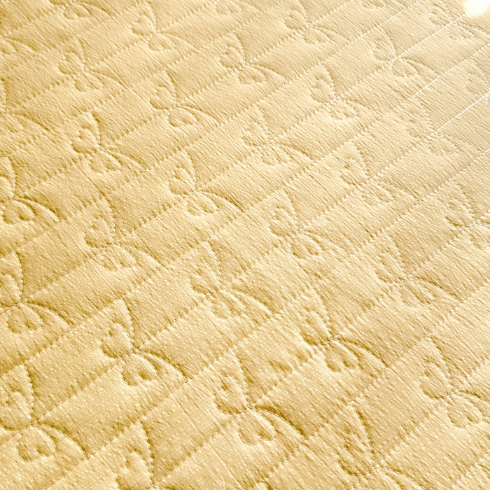 91家纺网 家纺一手货源 找家纺 梦纤绒 2025秋冬新款ins风小清新AB版法式云朵绒木棉皱皱纱床盖款四件套 奶酪芝士