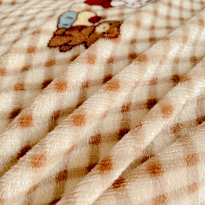 91家纺网 家纺一手货源 找家纺 大麦家纺 2025新款高克重牛奶绒花边床盖四件套 美拉德猫