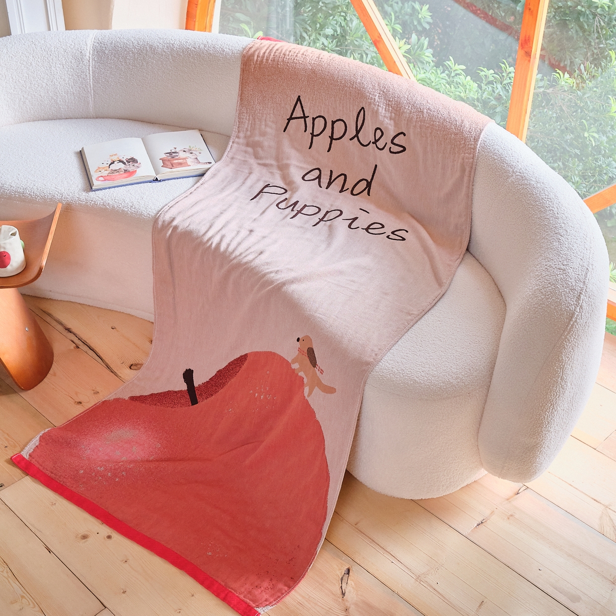 91家纺网 家纺一手货源 找家纺 沐瑟家纺 2025新款卡通A类全棉四层纱布浴巾加大毛巾-第一组 心萍气和 80*160cm