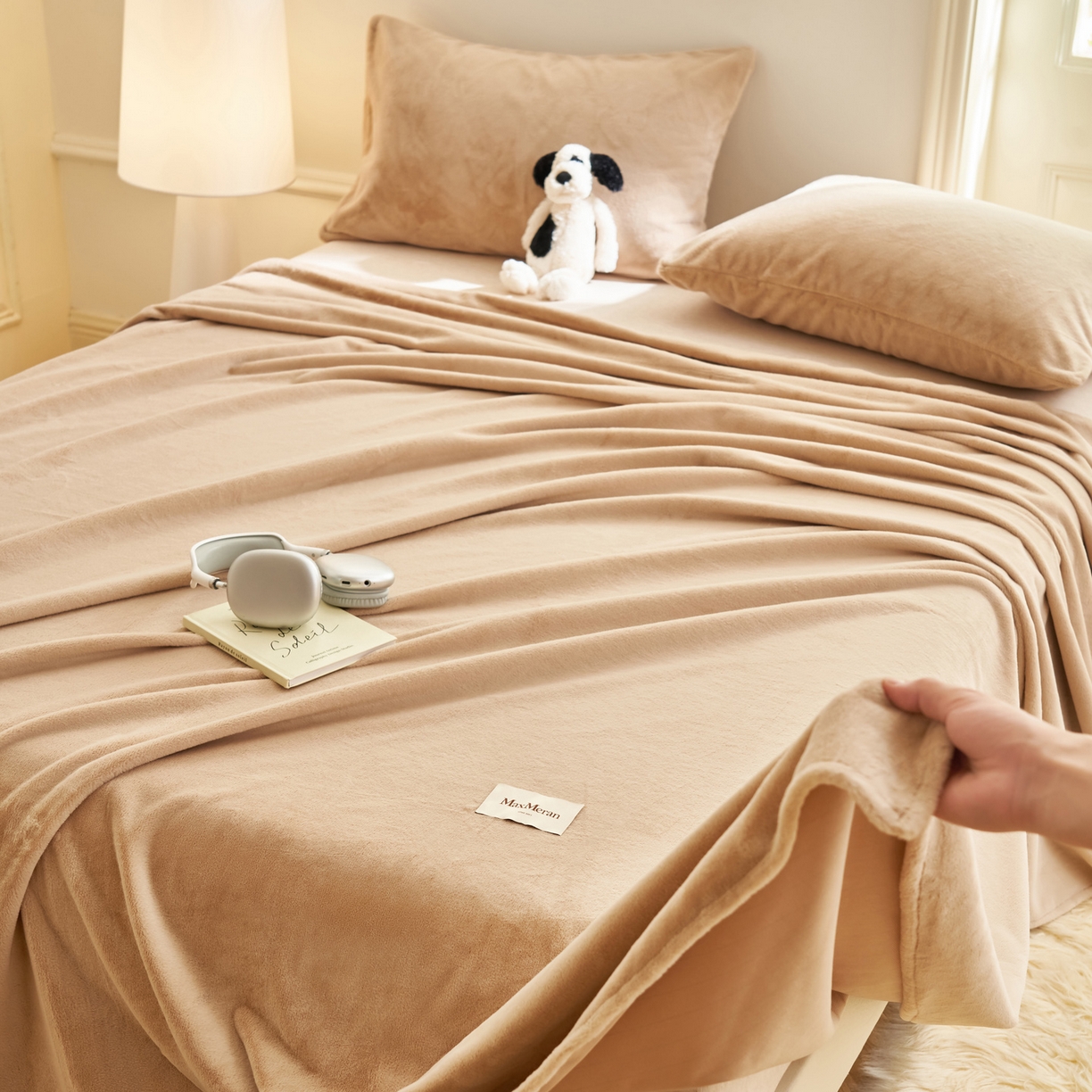 91家纺网 家纺一手货源 找家纺 （总）晨曦家纺 2025新款加厚牛奶绒床单单件法兰绒宝宝绒