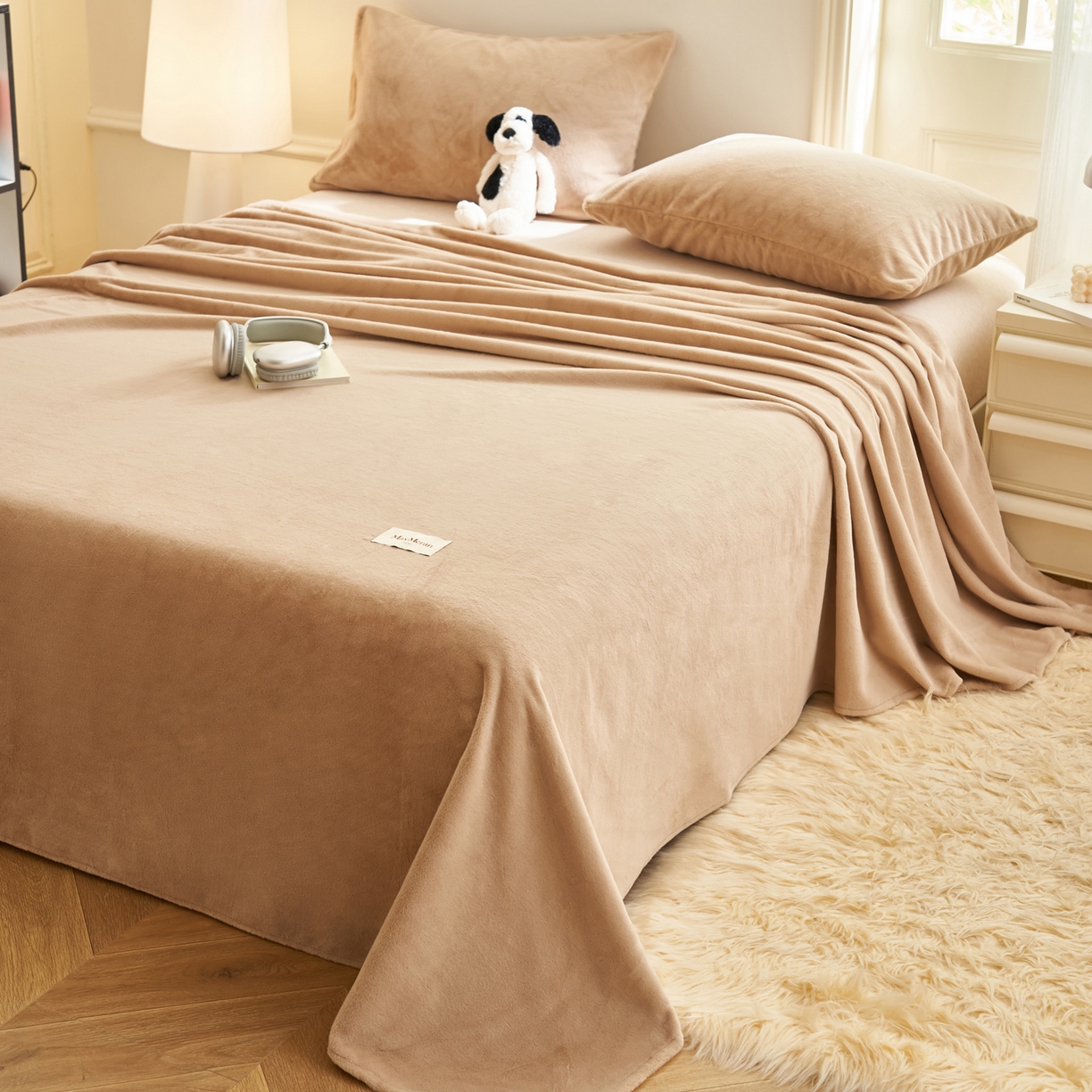 91家纺网 家纺一手货源 找家纺 （总）晨曦家纺 2025新款加厚牛奶绒床单单件法兰绒宝宝绒