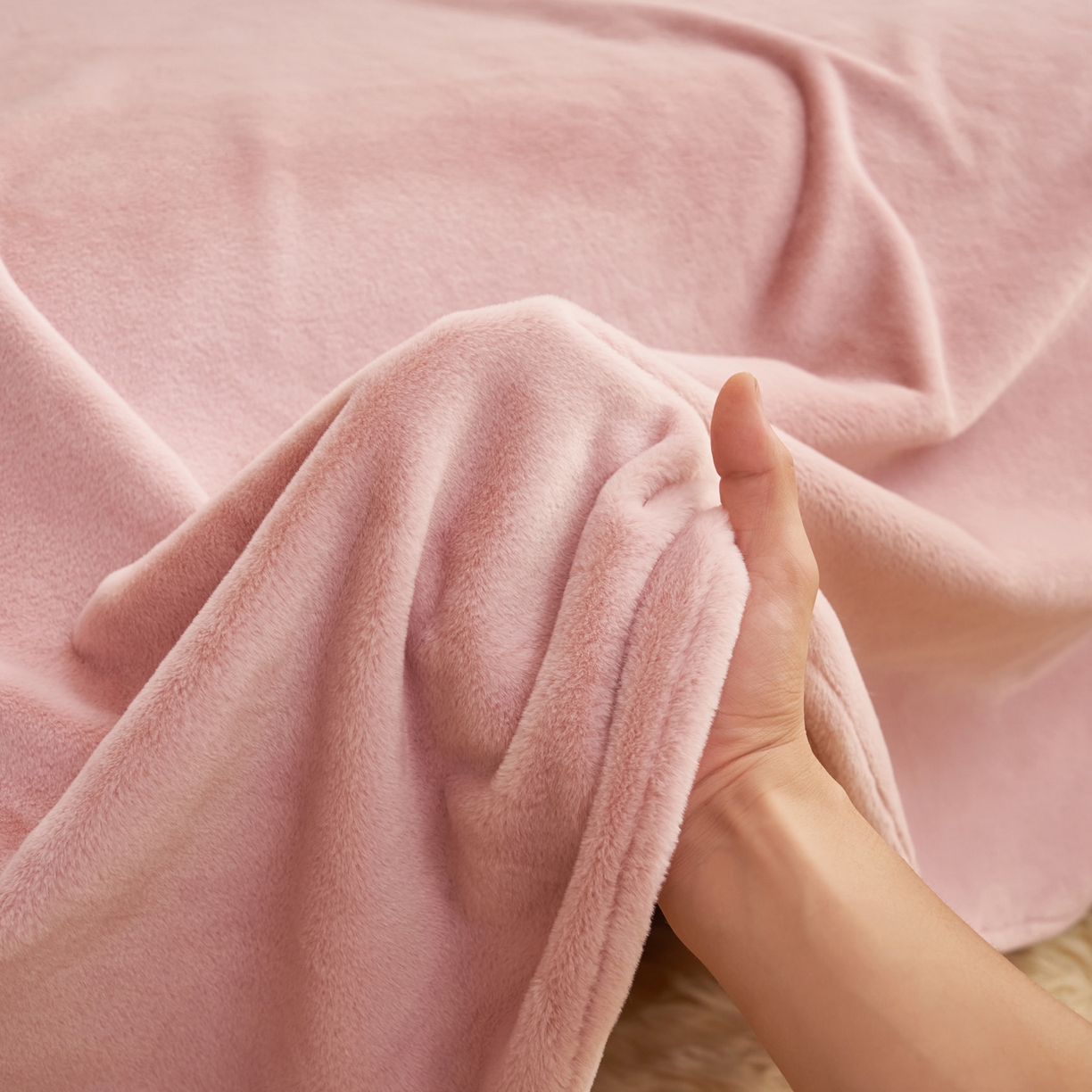 91家纺网 家纺一手货源 找家纺 晨曦家纺 2025新款加厚牛奶绒床单单件法兰绒宝宝绒 MAX-豆沙