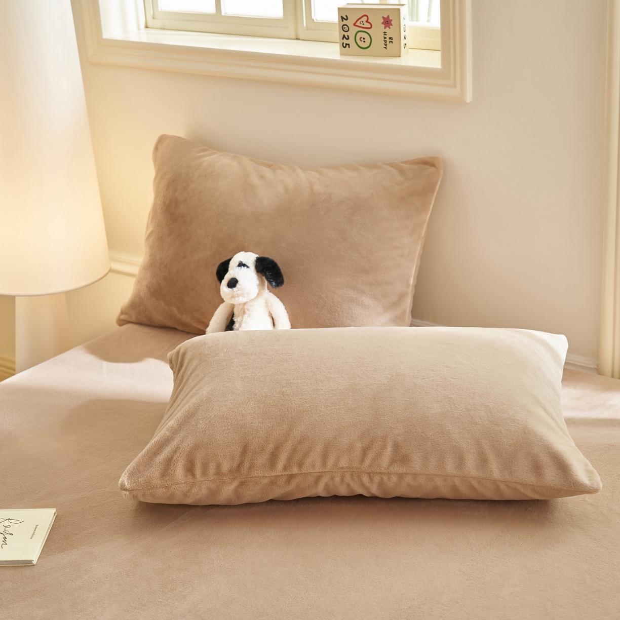 91家纺网 家纺一手货源 找家纺 晨曦家纺 2025新款加厚牛奶绒床单单件法兰绒宝宝绒 MAX-卡布奇诺咖