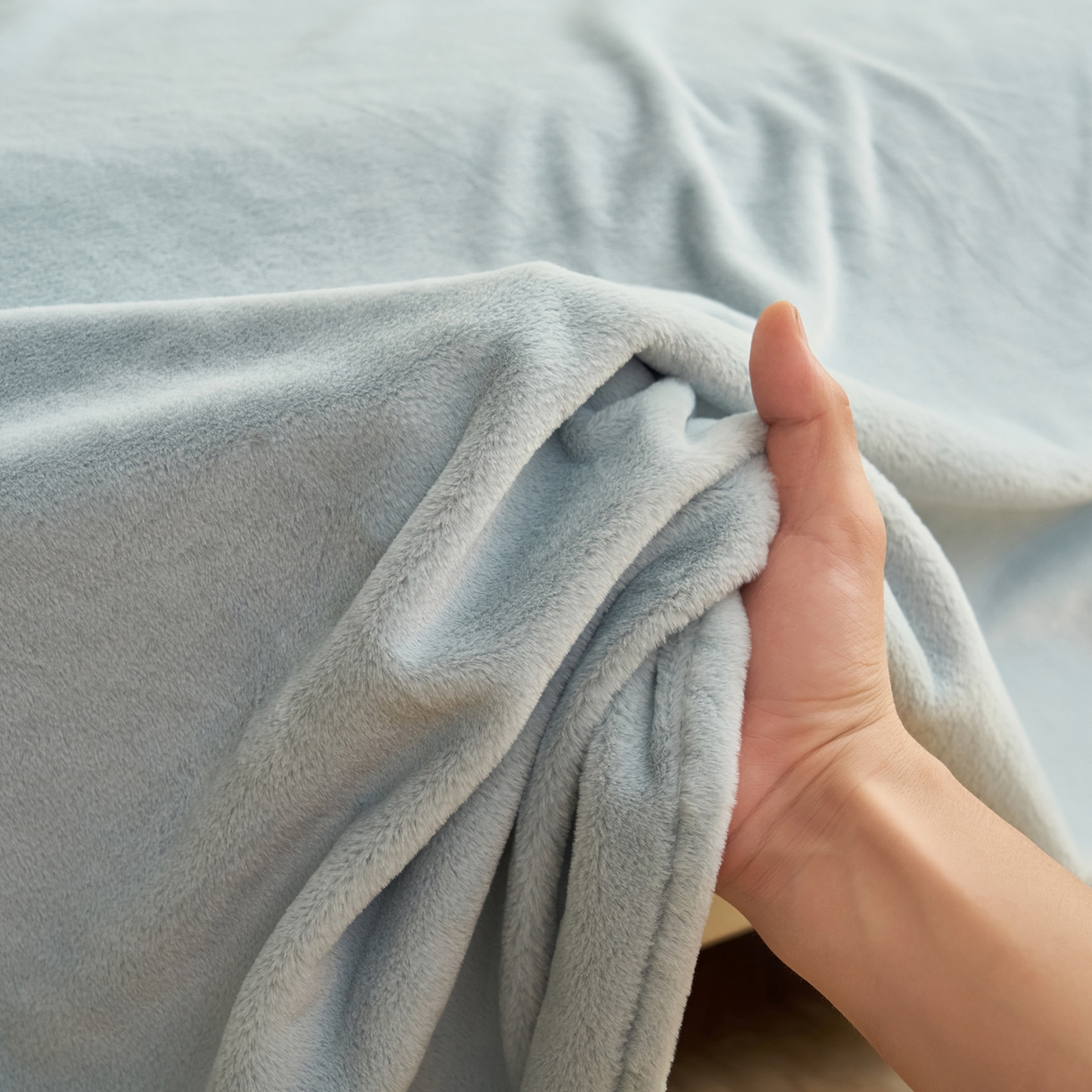 91家纺网 家纺一手货源 找家纺 晨曦家纺 2025新款加厚牛奶绒床单单件法兰绒宝宝绒 MAX-婴儿蓝