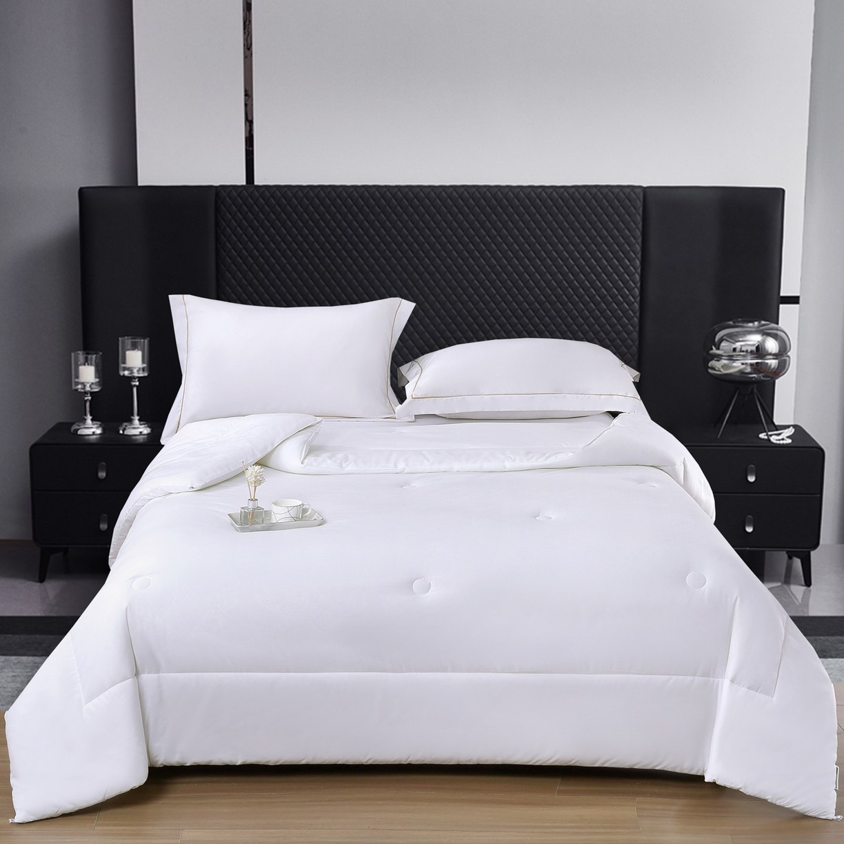 91家纺网 家纺一手货源 找家纺 （总）OL家纺 2025新款水青蓝磨毛压花被子被芯