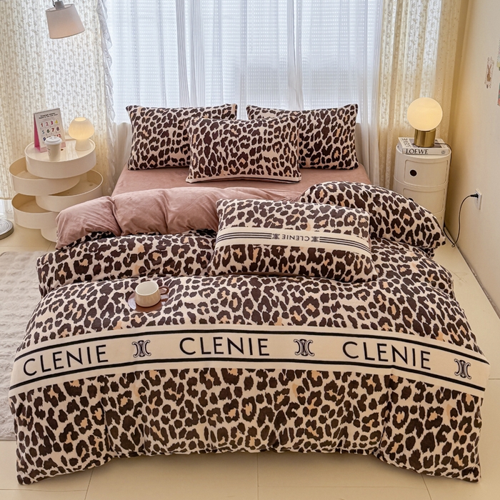 91家纺网 家纺一手货源 找家纺 （总）仟网汇 2025新款直播热款跑量牛奶绒印花款四件套