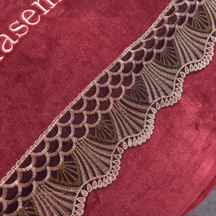 91家纺网 家纺一手货源 找家纺 （总）仟网汇 2025热款轻奢贵族风蕾丝立体刺绣高克重牛奶绒四件套金貂绒法莱绒