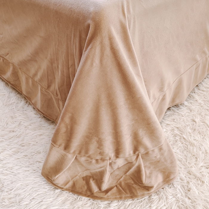 91家纺网 家纺一手货源 找家纺 仟网汇 2025新款直播热款跑量牛奶绒印花款四件套 豹纹咖