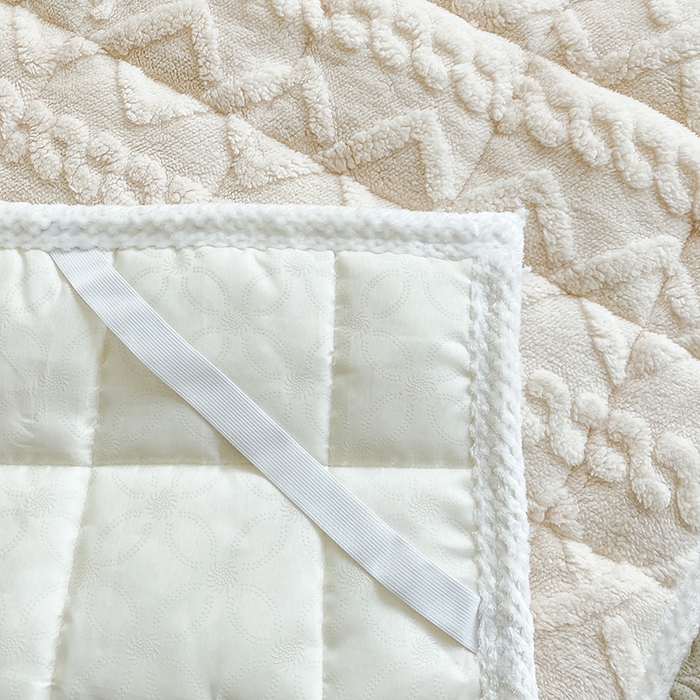 91家纺网 家纺一手货源 找家纺 凌云家纺 2025新款牛奶绒塔芙蓉学生宿舍单人冬天加绒加厚床垫软垫 米杏