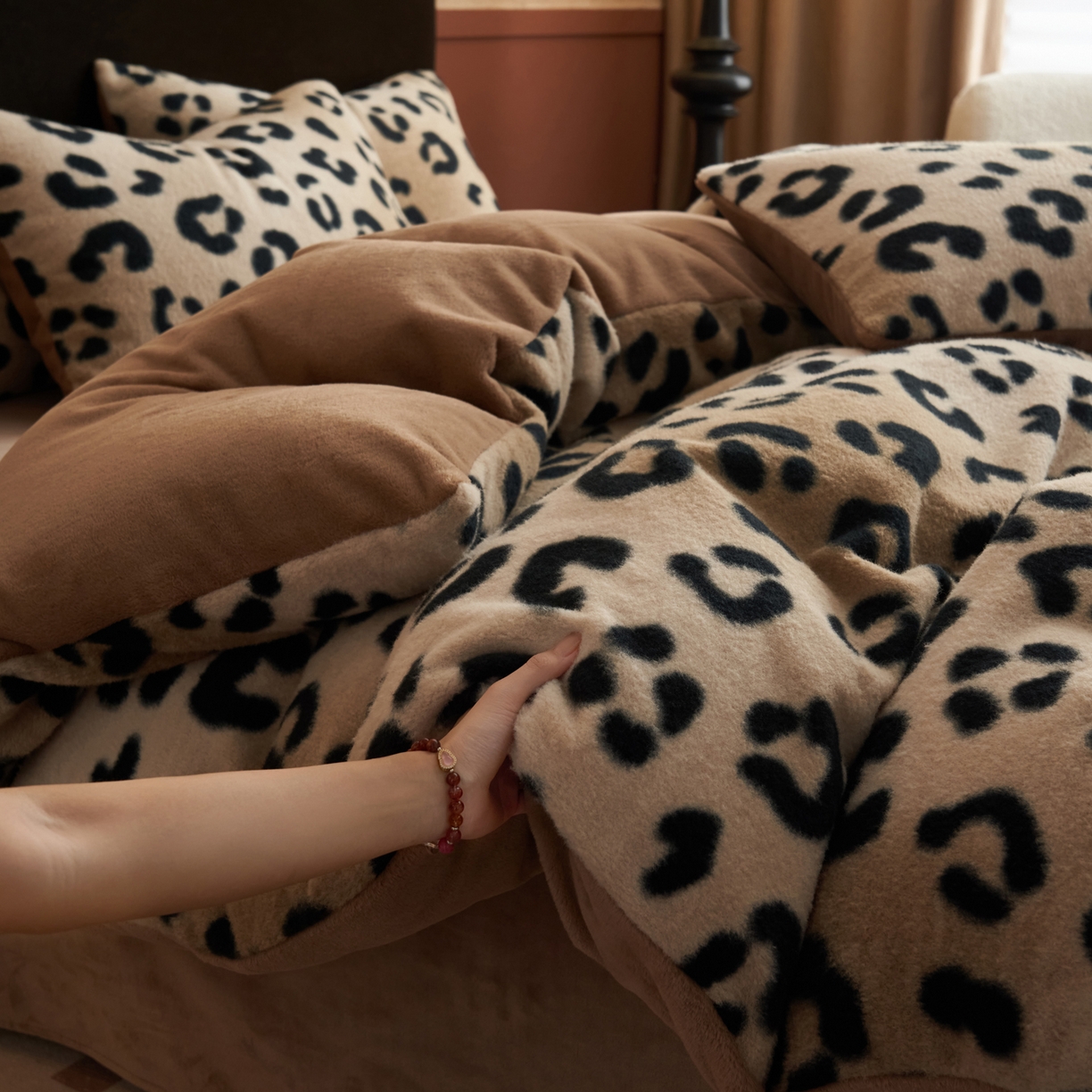 91家纺网 家纺一手货源 找家纺 （总）晨曦家纺 2025新款加厚加绒羊驼绒四件套牛奶绒四件套