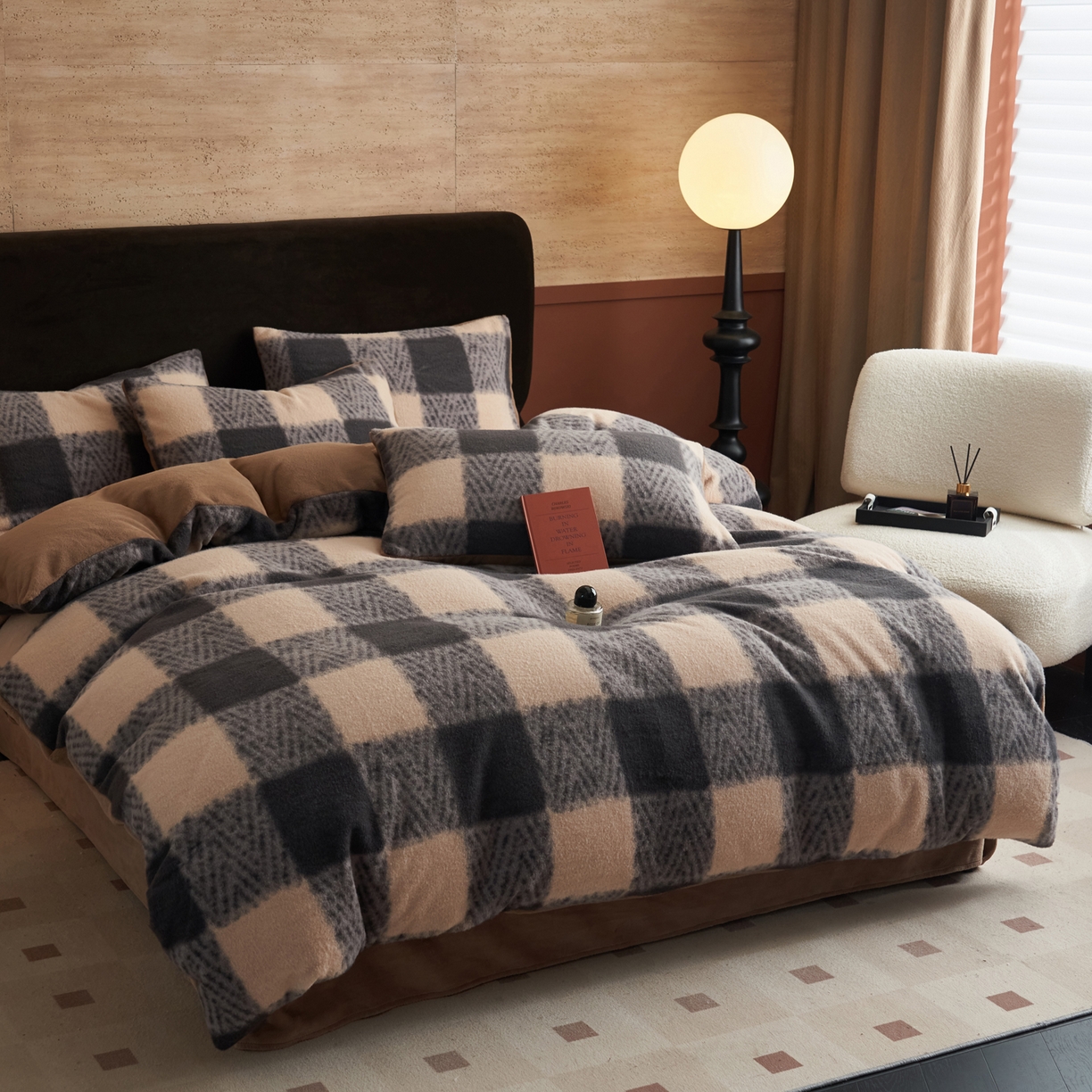 91家纺网 家纺一手货源 找家纺 （总）晨曦家纺 2025新款加厚加绒羊驼绒四件套牛奶绒四件套