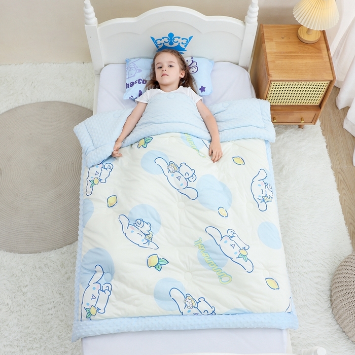 91家纺网 家纺一手货源 找家纺 （总）鱼宝 2025新款三丽鸥针织棉豆豆被