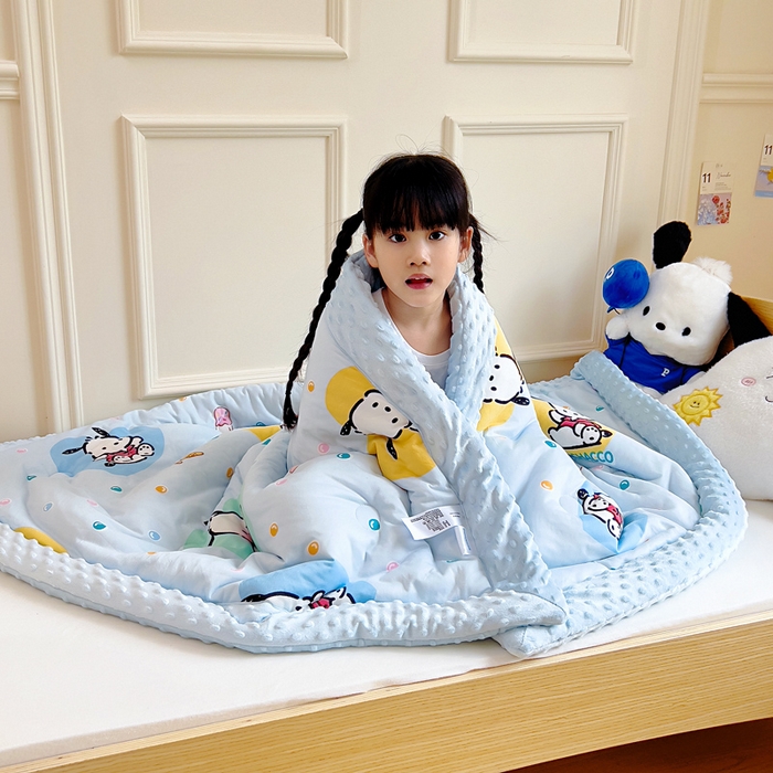 91家纺网 家纺一手货源 找家纺 （总）鱼宝 2025新款三丽鸥针织棉豆豆被