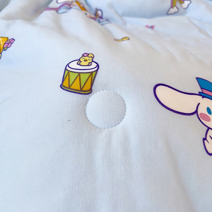 91家纺网 家纺一手货源 找家纺 鱼宝 2025新款三丽鸥针织棉豆豆被 水果玉桂狗